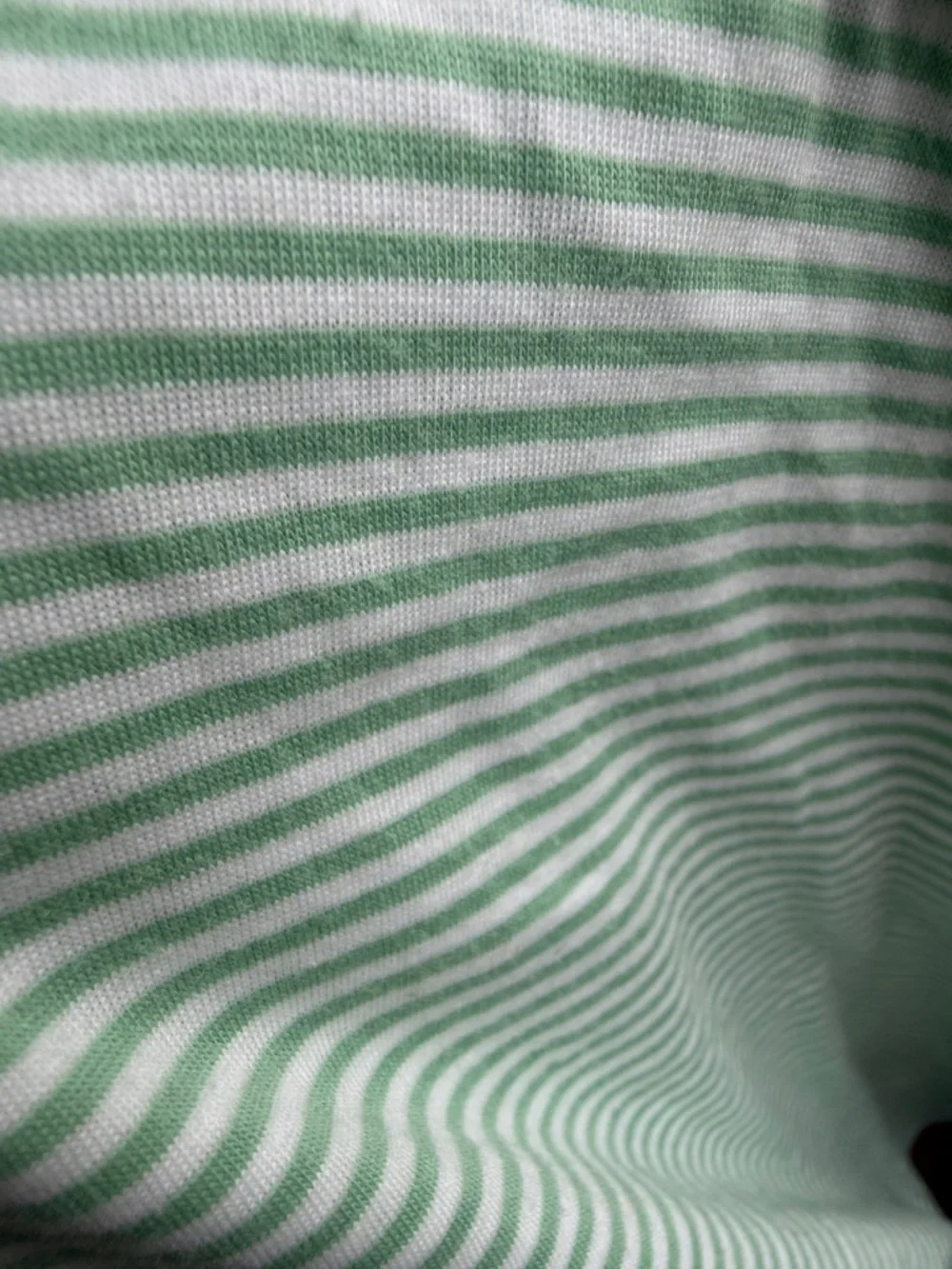 Striped Mint Green Lounge Set - Top & Shorts - Picture 3 of 6